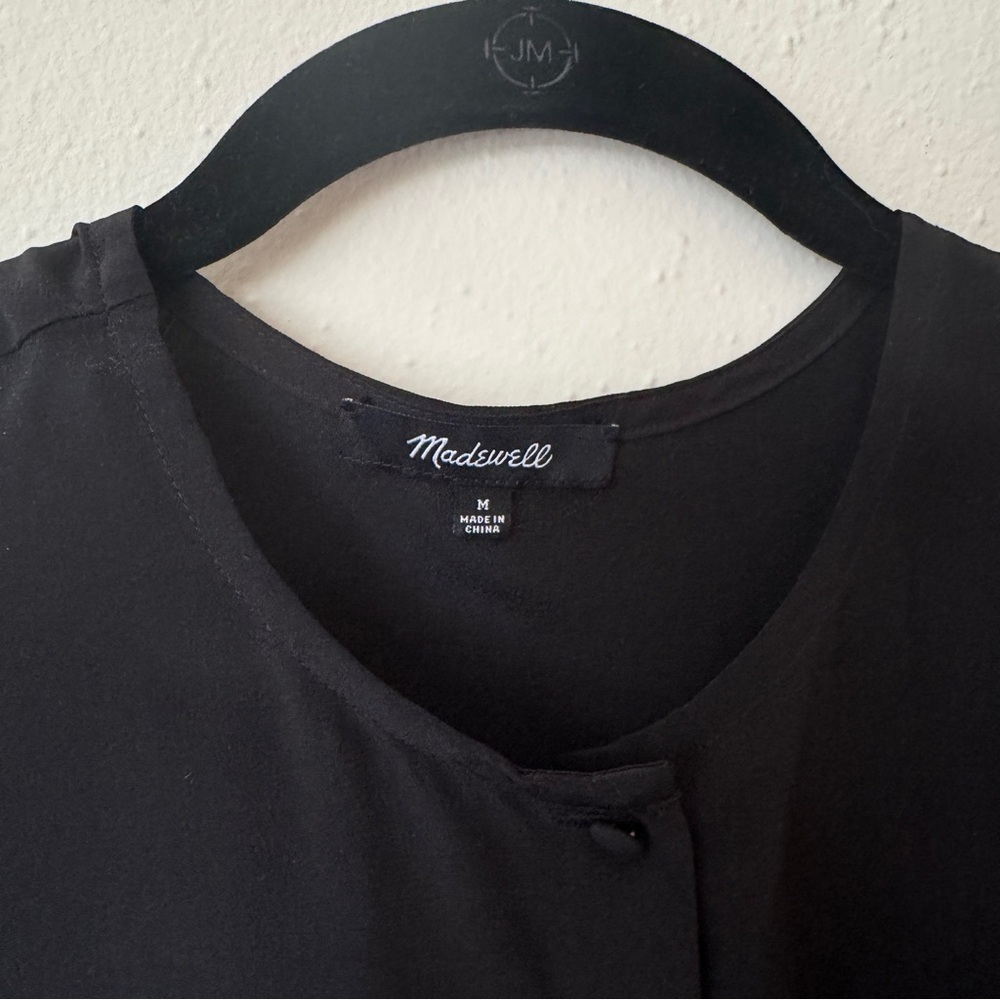 Madewell Silk Ruffle Hem Blouse - Picture 6 of 11